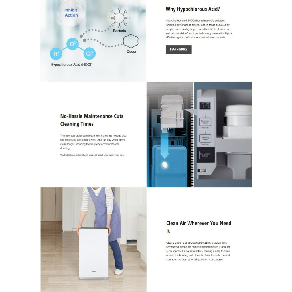 PANASONIC AIR PURIFIER ZIAINO® F-JPW50A