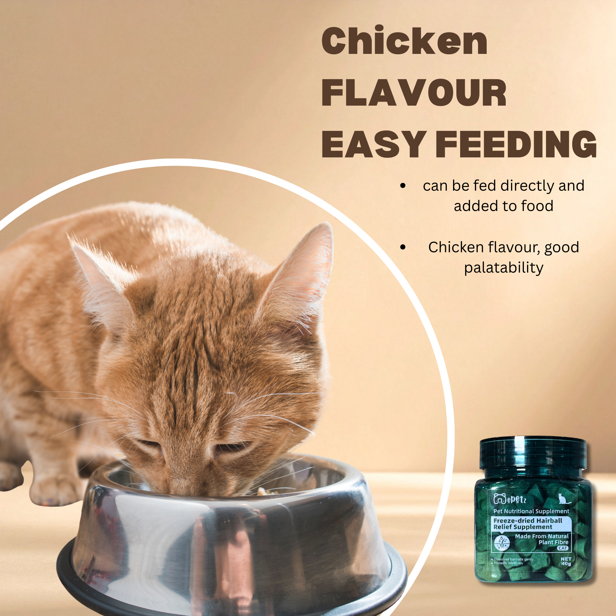 Freeze-dried Hairball Relief Supplement