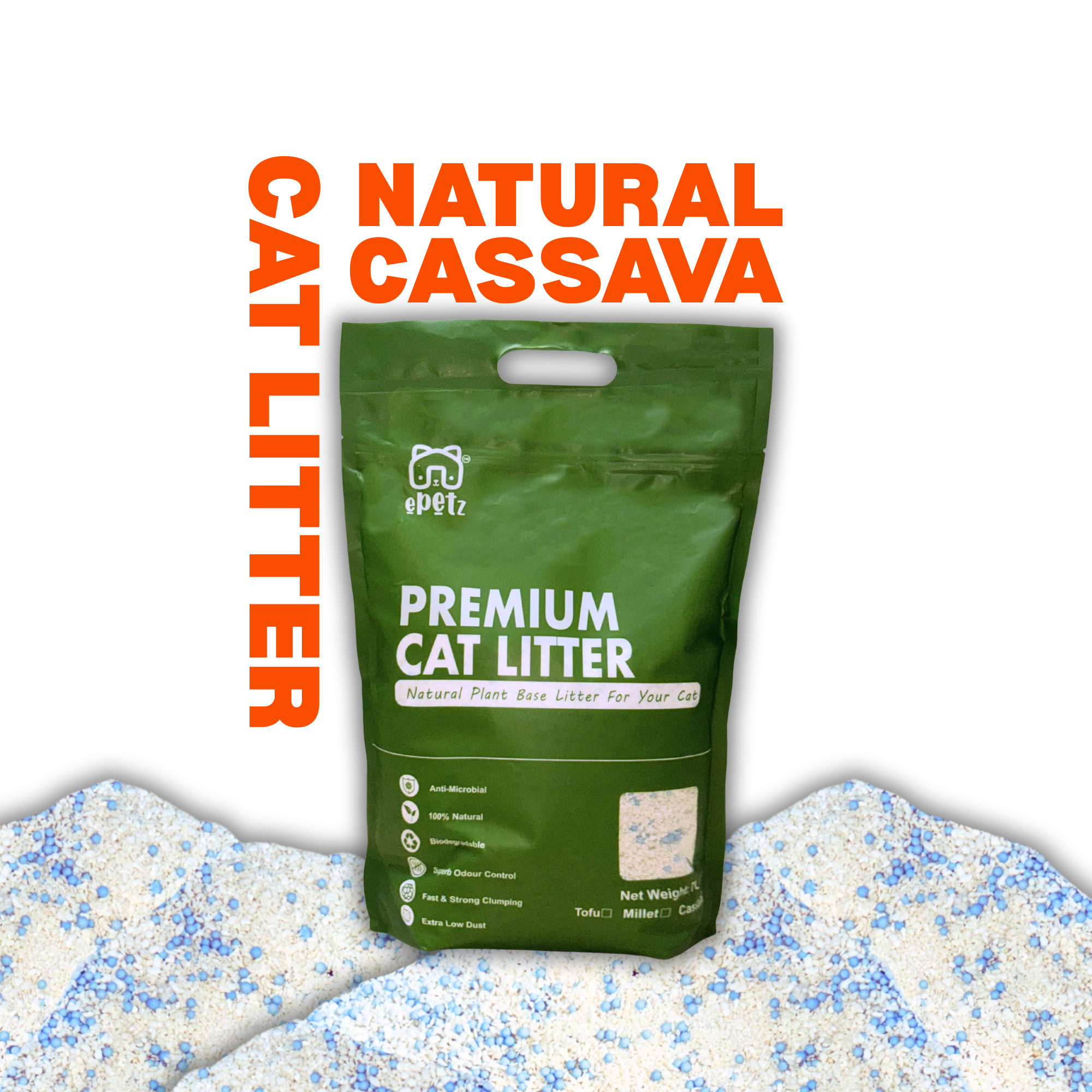 ePetz Natural Cassava Cat Litter