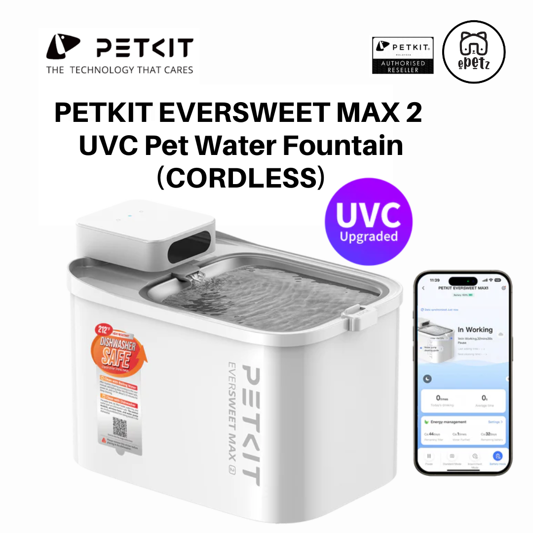 ePetz PETKIT EVERSWEET MAX 2 UVC Smart Pet Drinking Fountain (Cordless)