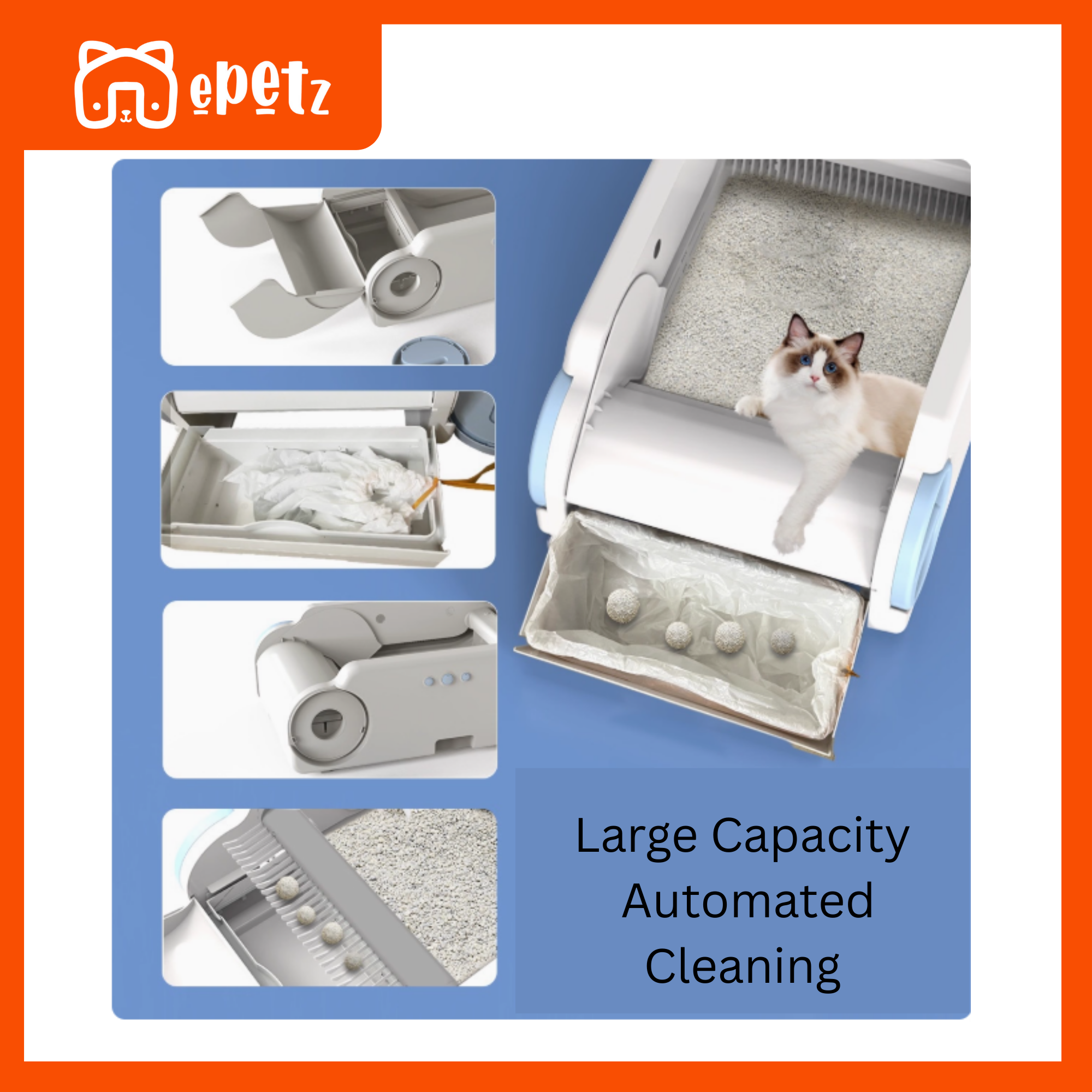 Open Concept Automatic Cat Toilet