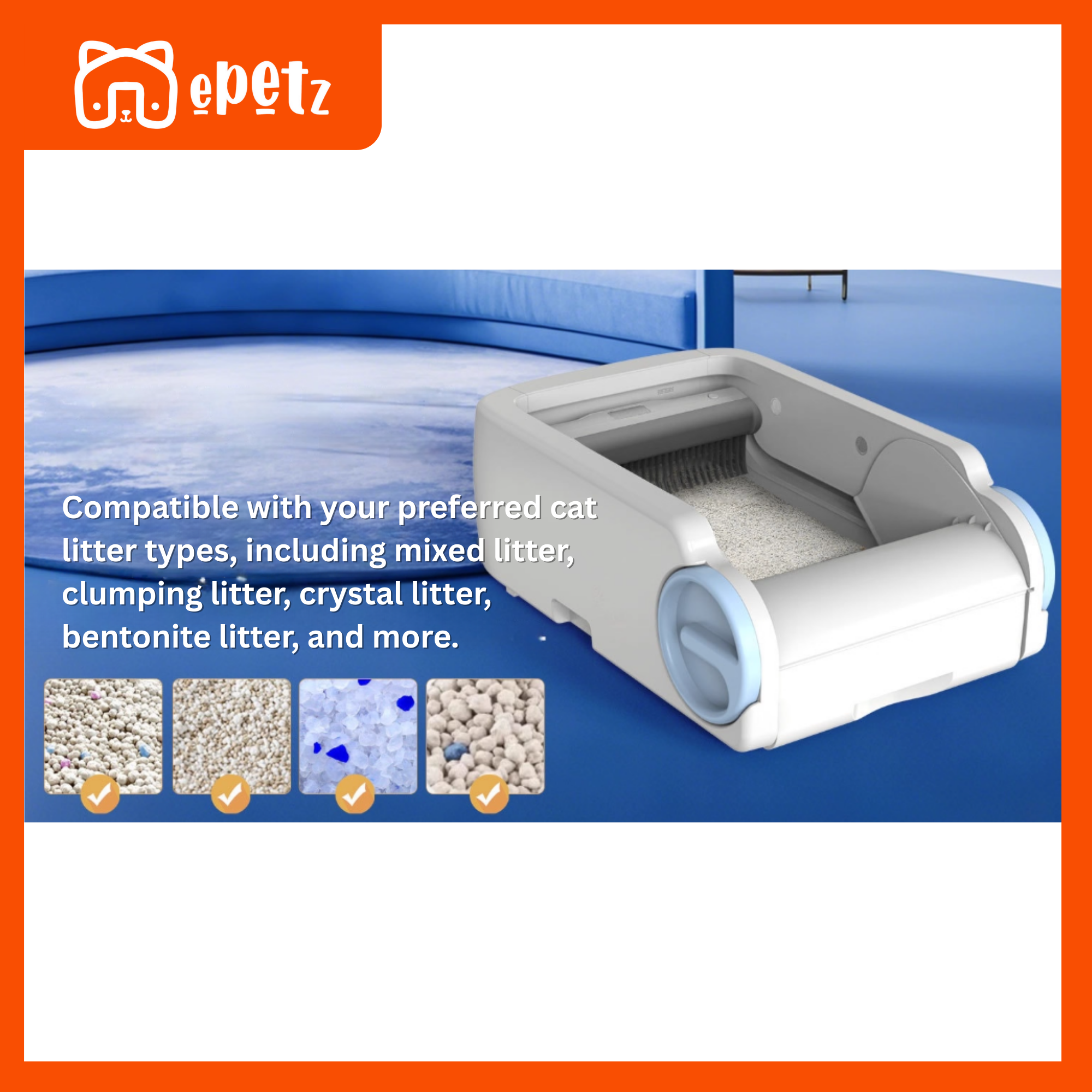 Open Concept Automatic Cat Toilet