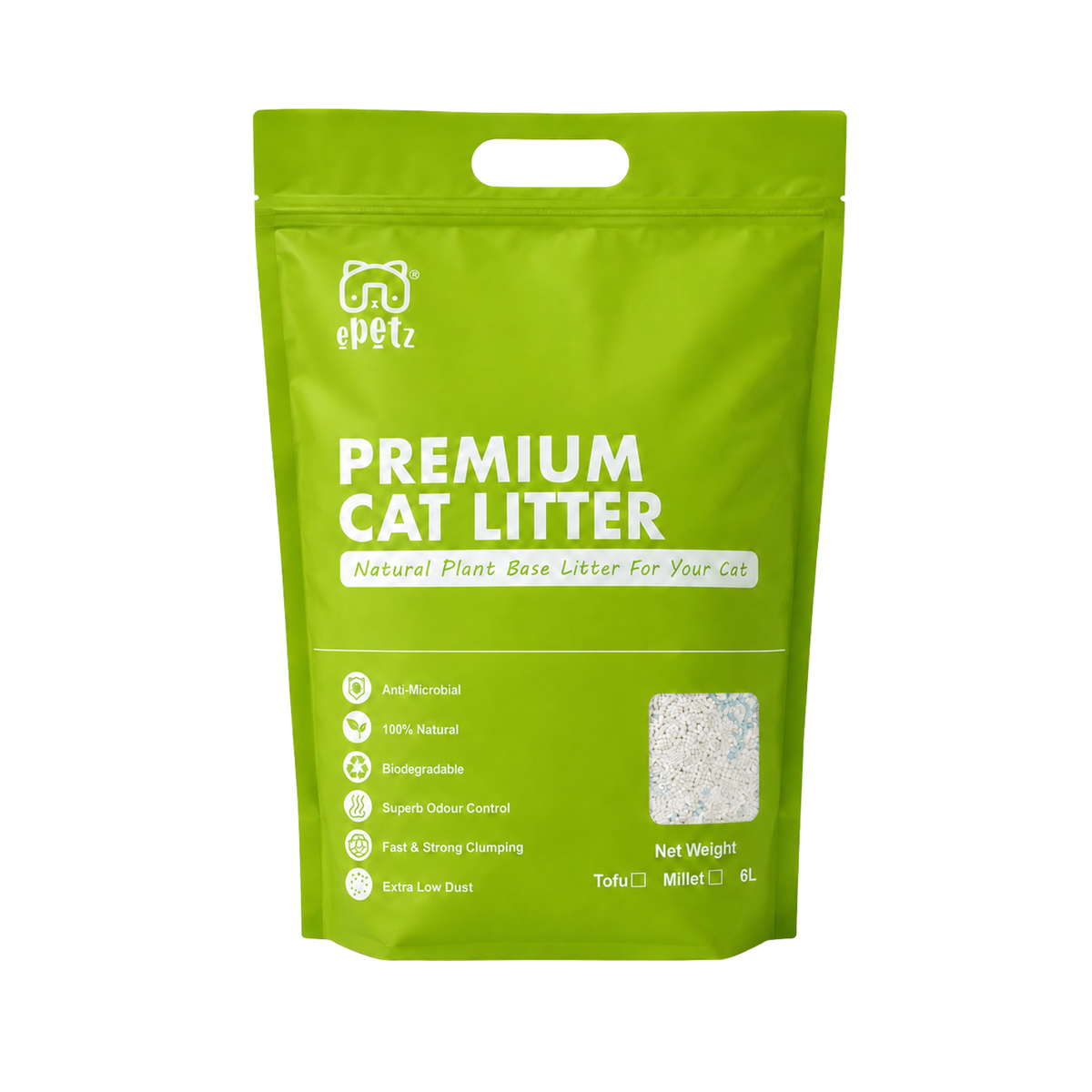 ePetz Natural Cassava Cat Litter