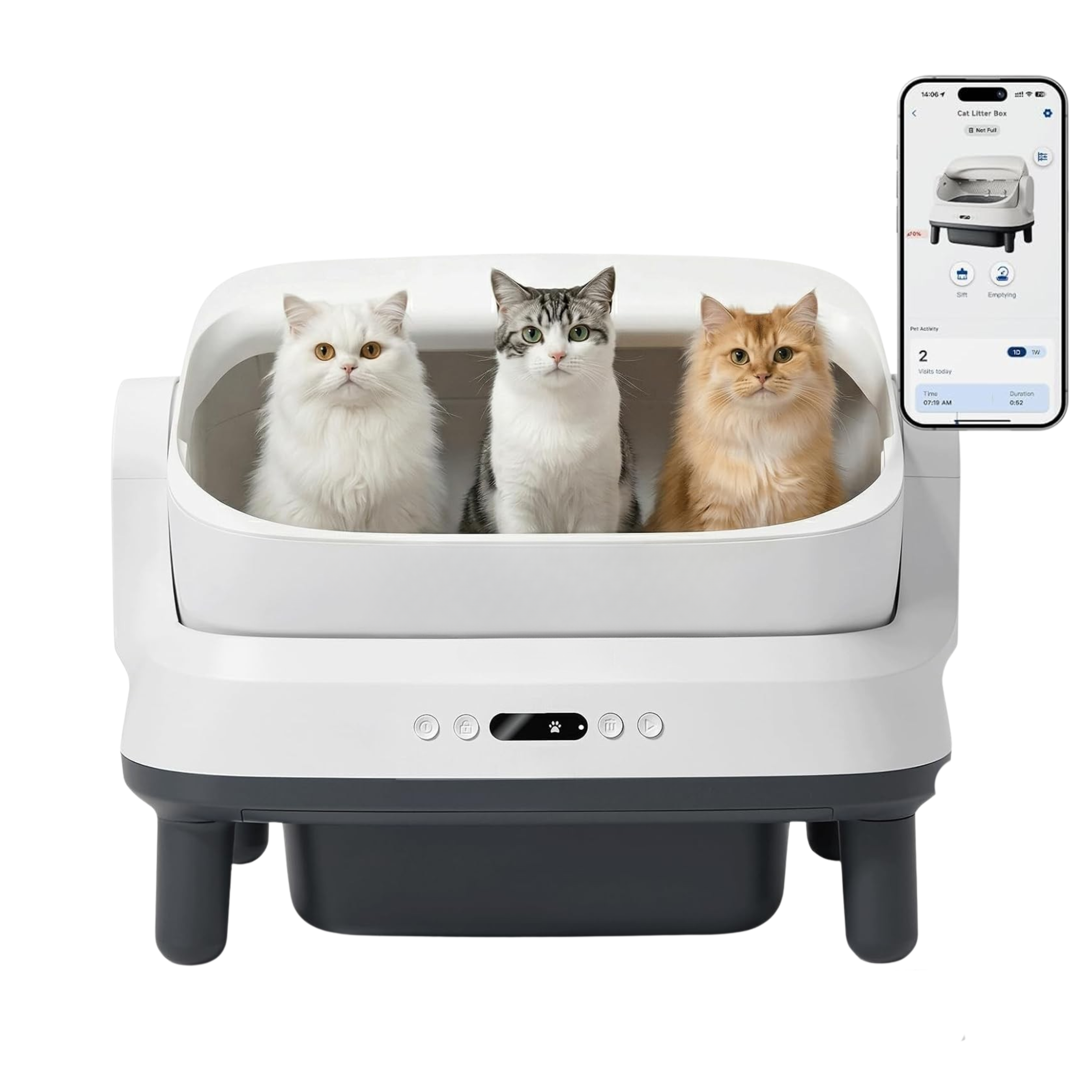 NEW Petree Gen 5 Plus Automatic Cat Litter Box with App