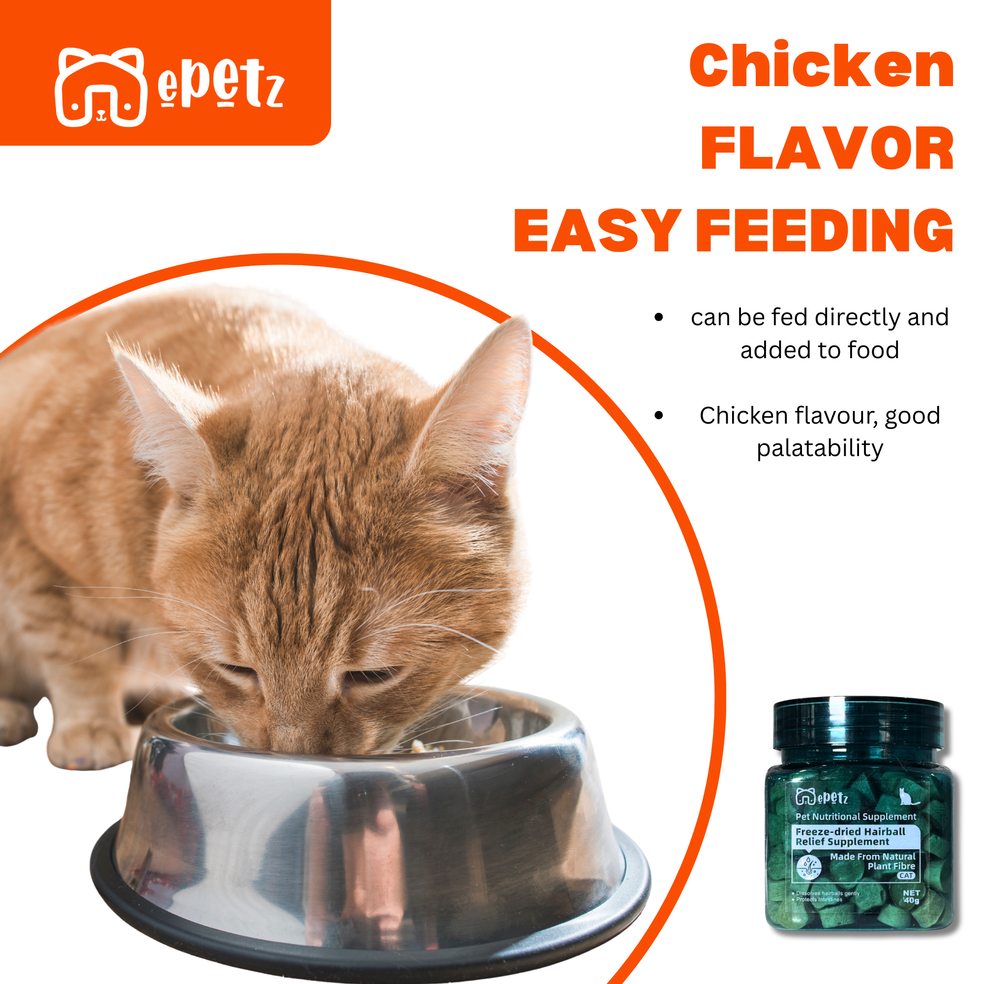 Freeze-dried Hairball Relief Supplement