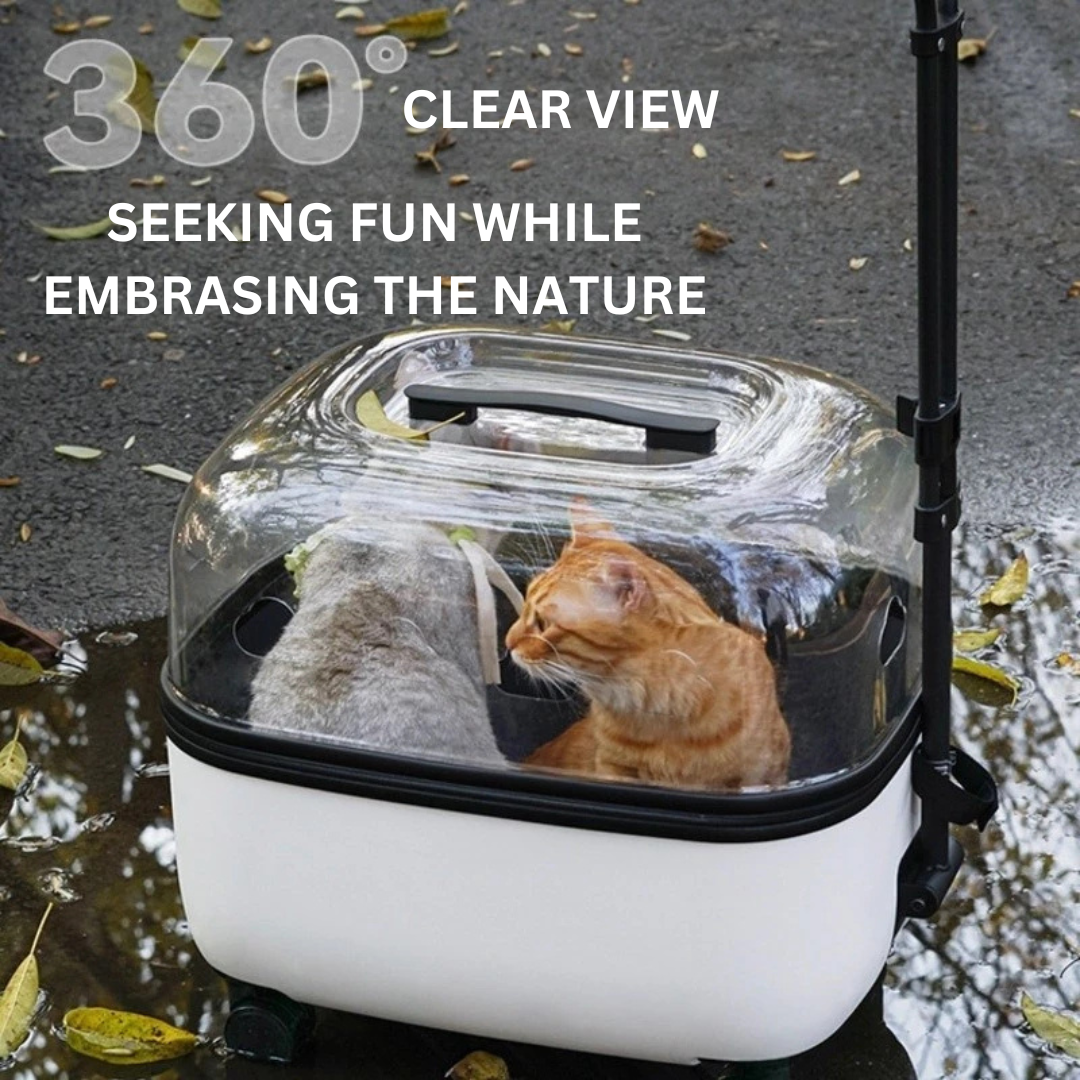 Stroller MOOQU Pet Cart Extra Large Trolley Box