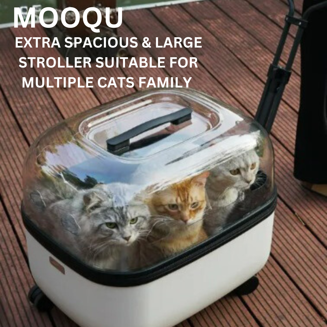 Stroller MOOQU Pet Cart Extra Large Trolley Box