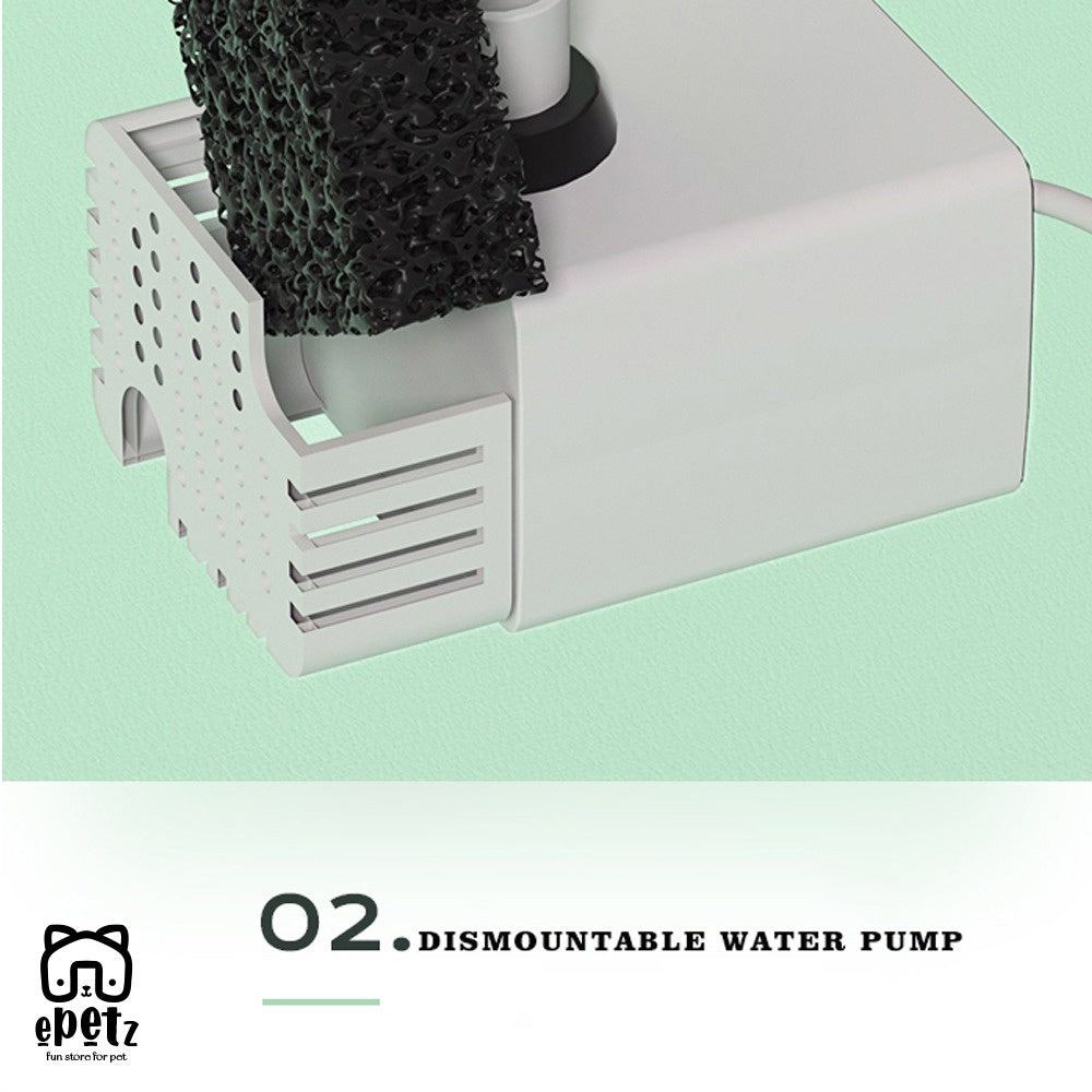 2L WIFI App Control Bekas Minuman Kucing Water Fountain Super Quiet Pet Cat Dog Water Dispenser