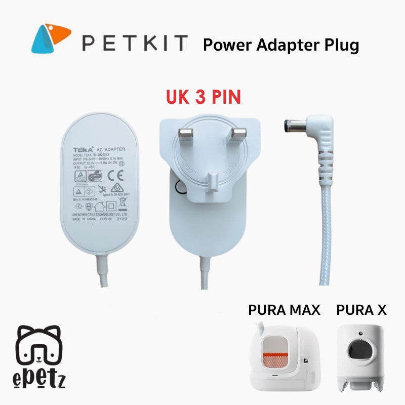PETKIT PURA MAX PURA X Petree Catlink Original Adaptor 3 Pin