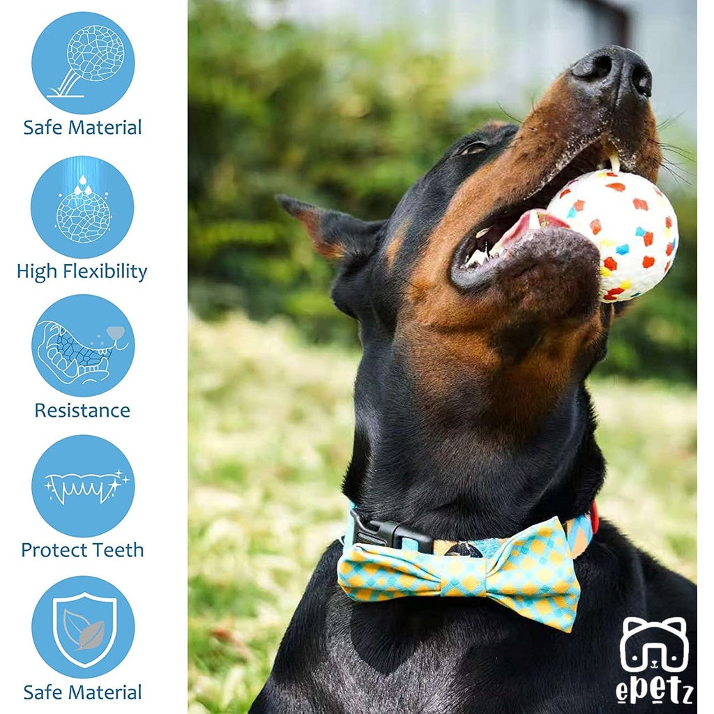 Dog Ball Toys for Aggressive Chewers, Interactive Dog Ball for Large Dogs and Medium Puppy Indestructible Chew Toy Ball