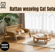 Epetz Rattan Washable Cat Sofa Basket