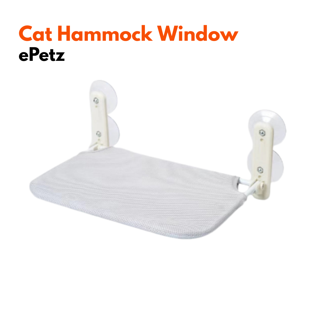 [Ready Stock] ePetz Cat hammock window cat nest sunbathing hanging bed balcony cat nest suction cup type glass hammock