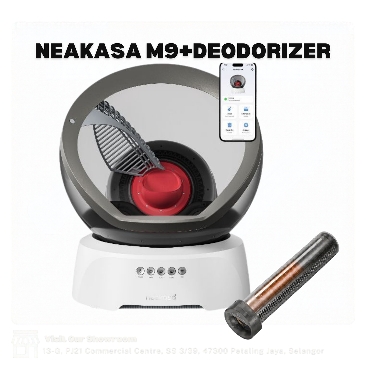 Neakasa M9 Open-Top Automatic Cat Litter Box | Self Cleaning Cat Toilet | Tandas Kucing Automatik | Smart Open Top