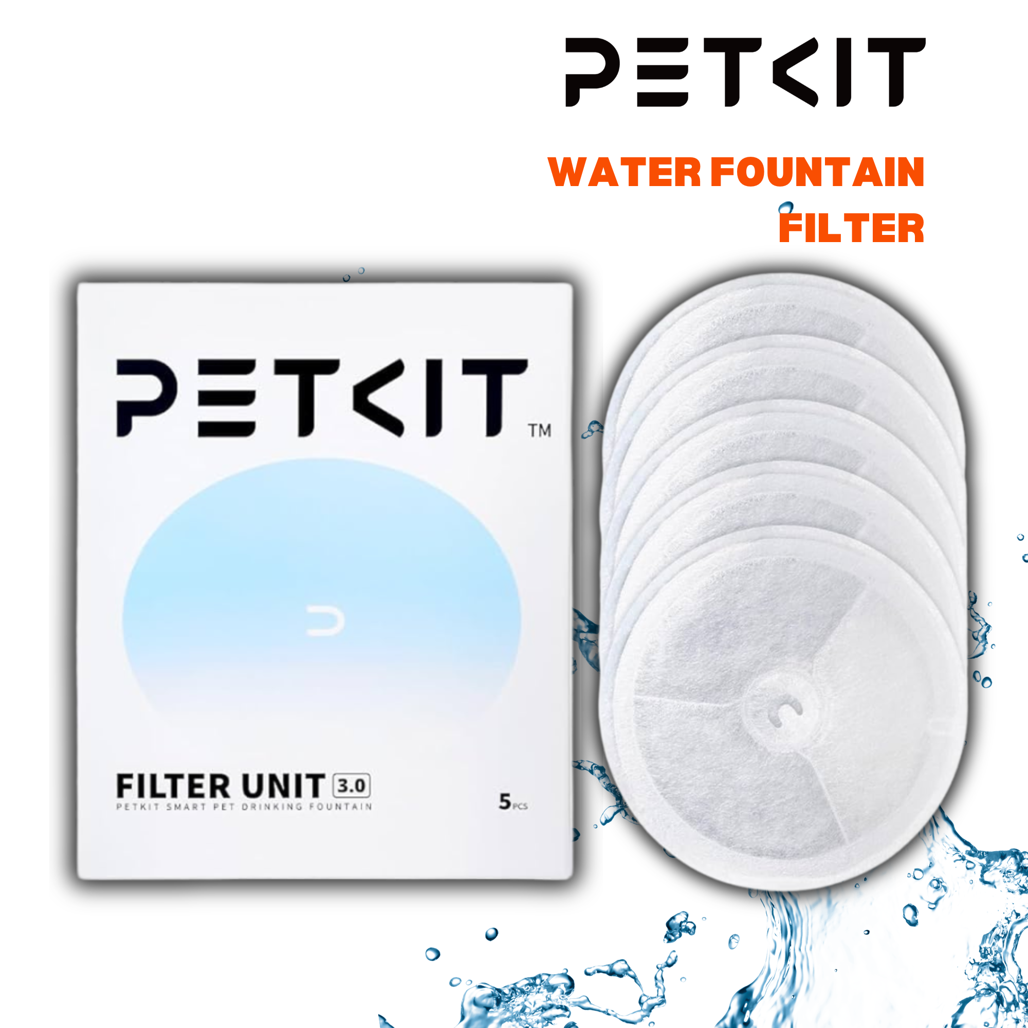 PETKIT Water Fountain Filter For Eversweet Series (5 PCS)