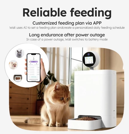 【NEW】ePetz 6L Smart AI Pet Feeder with App & 360° HD Camera – No Jamming Auto Dispenser | Mesin Makanan Kucing