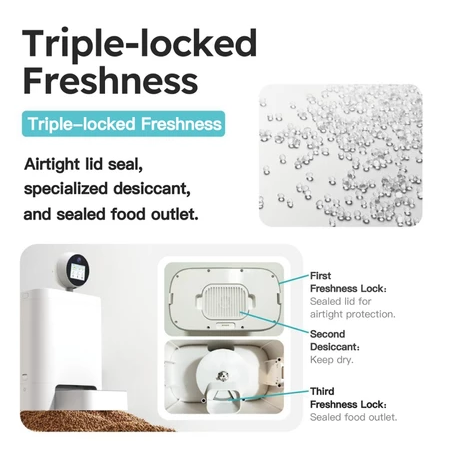 【NEW】ePetz 6L Smart AI Pet Feeder with App & 360° HD Camera – No Jamming Auto Dispenser | Mesin Makanan Kucing