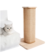 ePetz Solid Wood Sisal Cat Scratcher Replacable Mat Kayu Kuat Teempat Pencakar Kucing Tkar Boleh Ganti