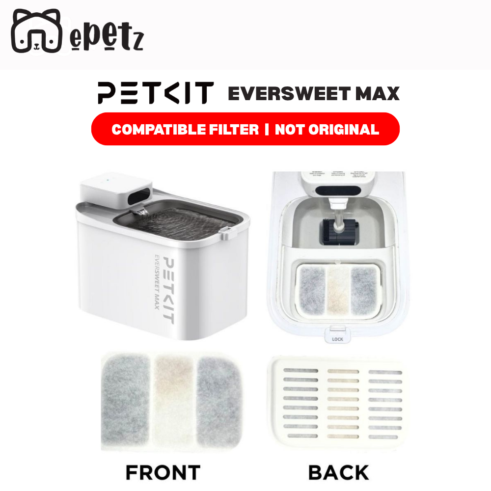 ePetz PETKIT Water Fountain Original Filter For Eversweet Max (5 PCS)