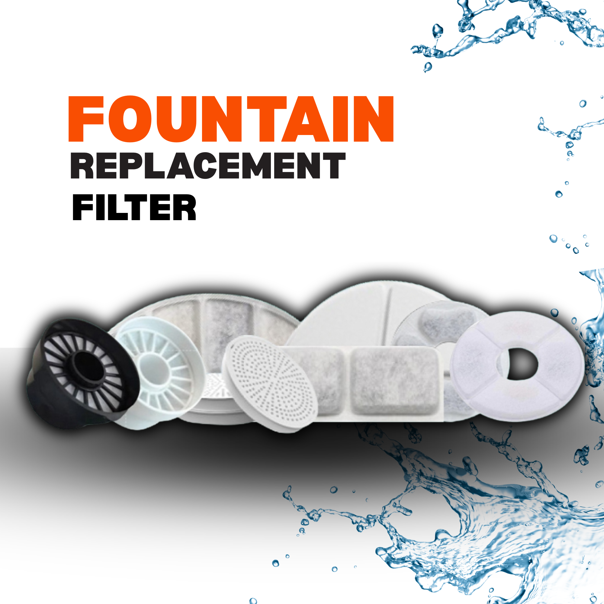 ePetz Pet Drinking Fountain  Replacement Filters