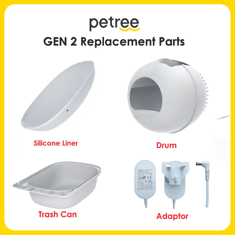 PETREE GEN 2 Bekas Tandas Kucing Automatik Automatic Smart Cat Litter Box Cat Toilet Original Spare Parts Accessories