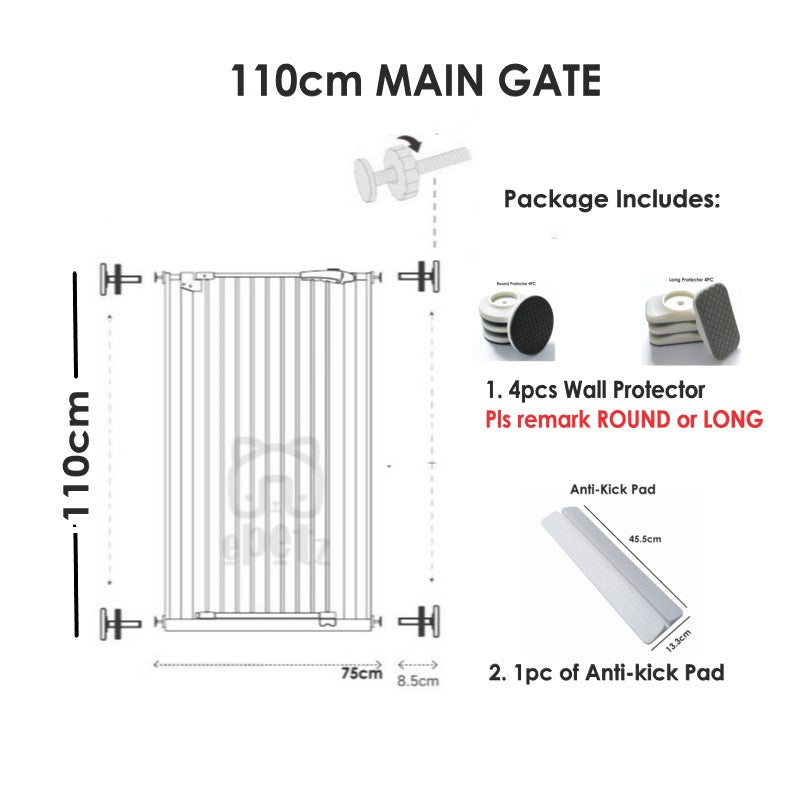 Pet Safety Gate Extra Tall 200cm