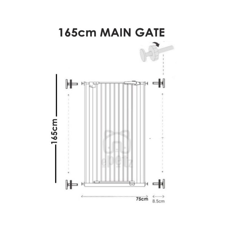 Pet Safety Gate Extra Tall 200cm
