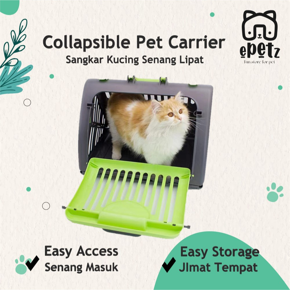 Collapsible Pet Carrier Foldable Storage