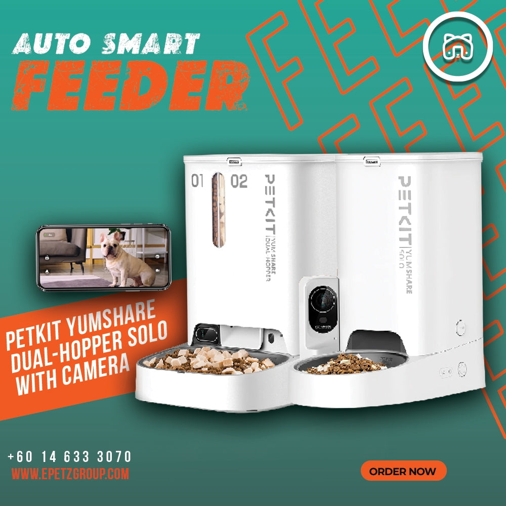 PETKIT Yumshare Dual Hopper Auto Smart Pet Feeder