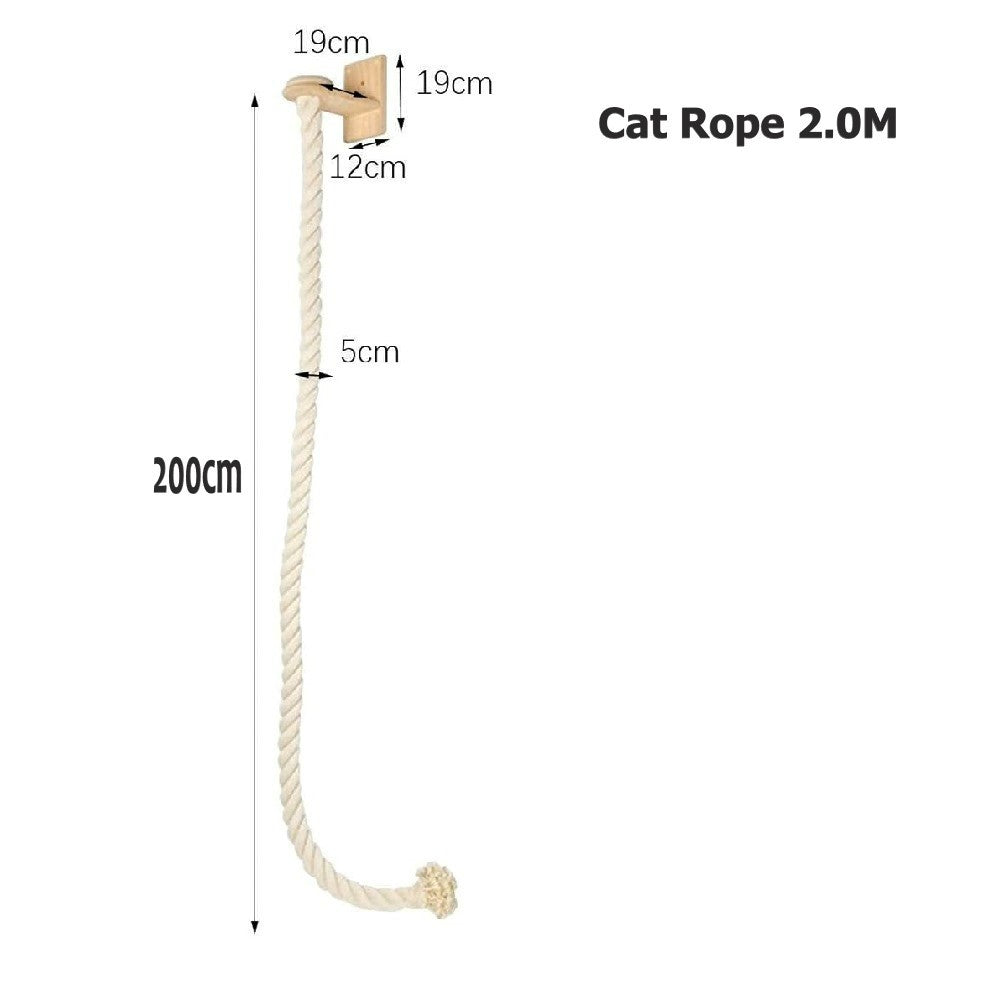 ePetz Premium Solid Wood Cat House Cat Tree Cat Climbing Rope Tiang Cakar Rumah Kucing