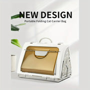 Cat Bag Portable Folding Pet Bag Large Space Breathable Travel Bag Portable Large Space Cat Carrier