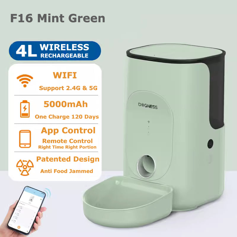 Petree 3.5L WIFI App Control  Automatic Food Dispenser Pet Feeder Wide Dish For Cat Dog Bekas Makanan Kucing Automatik