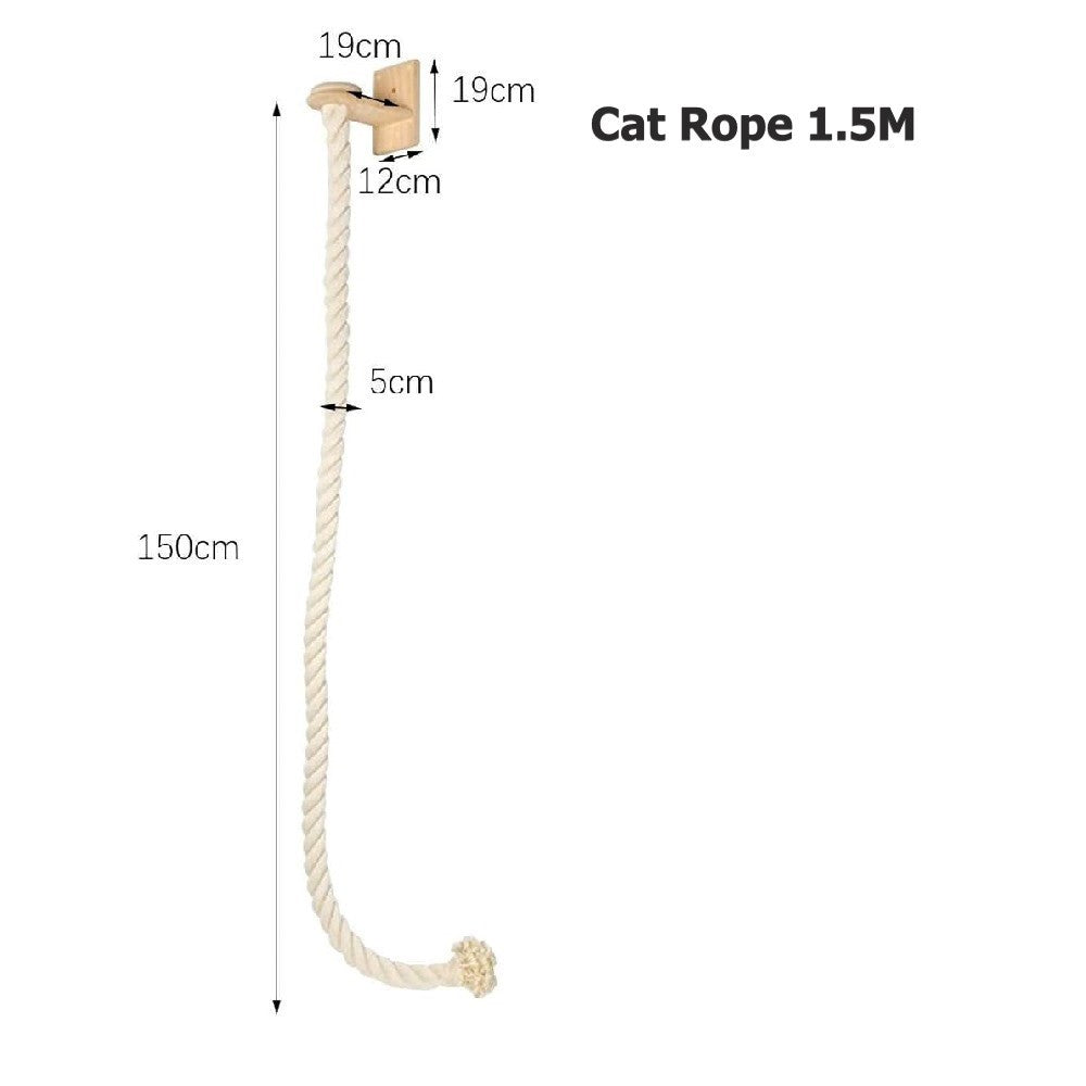 ePetz Premium Solid Wood Cat House Cat Tree Cat Climbing Rope Tiang Cakar Rumah Kucing