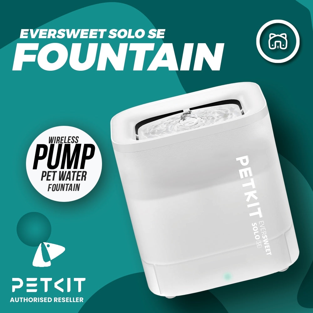 ePetz PETKIT EVERSWEET SOLO SE Smart Pet Drinking Fountain Wireless Pump Bekas Minum Kucing Automatik PETKIT