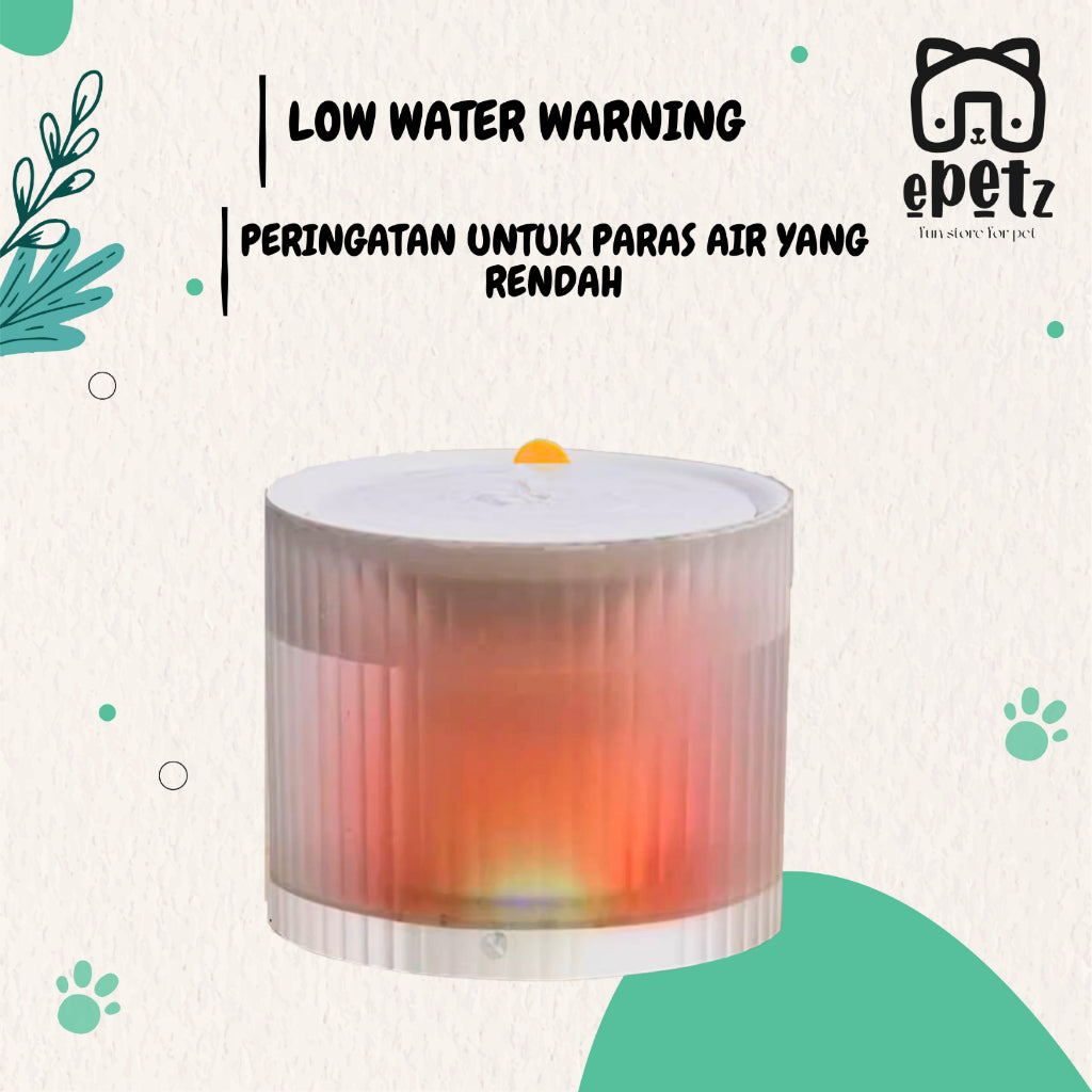 ePetz 1.8L Automatic Water Fountain for Cats and Small Dogs, 1.8L Bekas Minuman Kucing Automatik Kucing dan Anjing