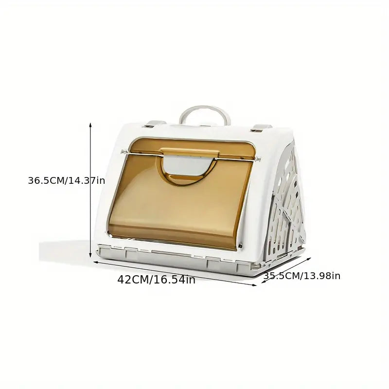 Cat Bag Portable Folding Pet Bag Large Space Breathable Travel Bag Portable Large Space Cat Carrier