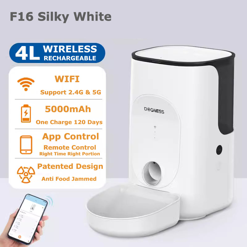 Petree 3.5L WIFI App Control  Automatic Food Dispenser Pet Feeder Wide Dish For Cat Dog Bekas Makanan Kucing Automatik
