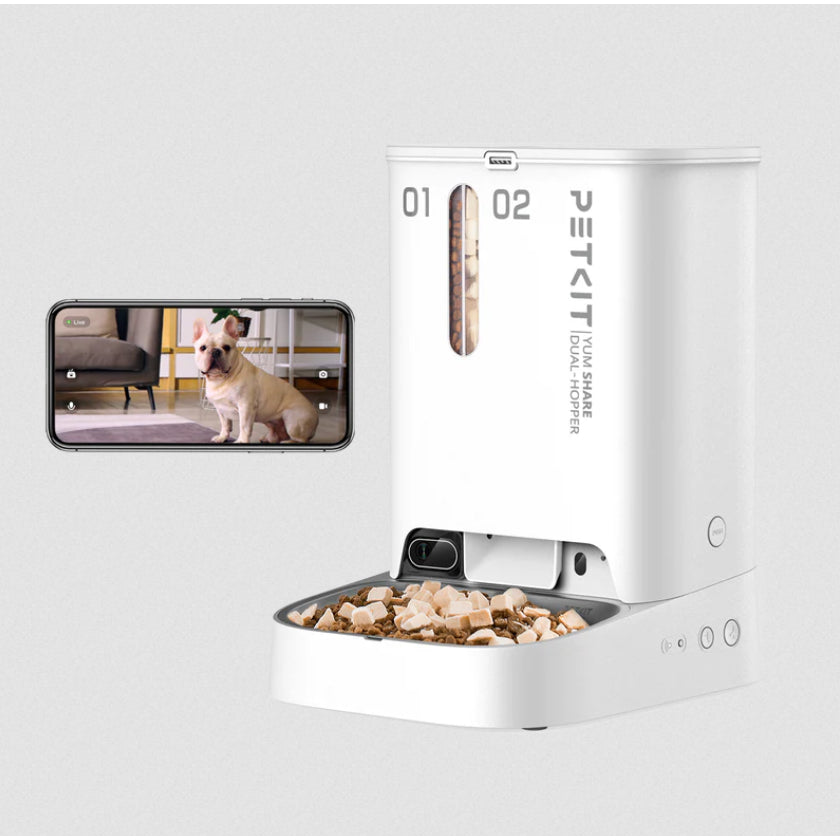 PETKIT Yumshare Dual Hopper Auto Smart Pet Feeder