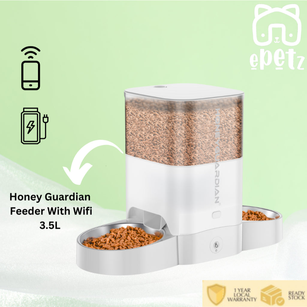 HG 3.5L 5L Honey Guardian Smart Automatic Pet Feeder Dispenser With App