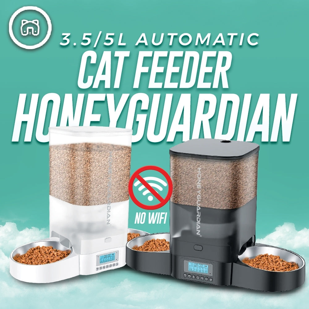 HG 3.5L 5L Honey Guardian Smart Automatic Pet Feeder Dispenser With App