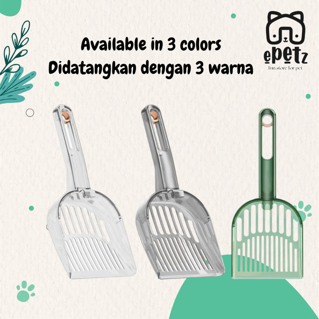ePetz Cat Dog Pet Litter Scooper Penyodok Buang Tahi Najis Kucing