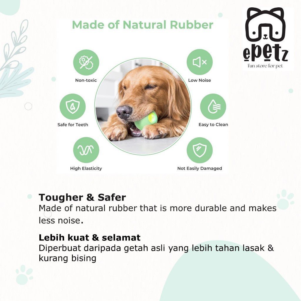 Smart Automatic Interactive Cat Dog Toys Cheerble Wicked Ball PE Cats Dogs Toys Mainan Bola Kucing Anjing Automatik