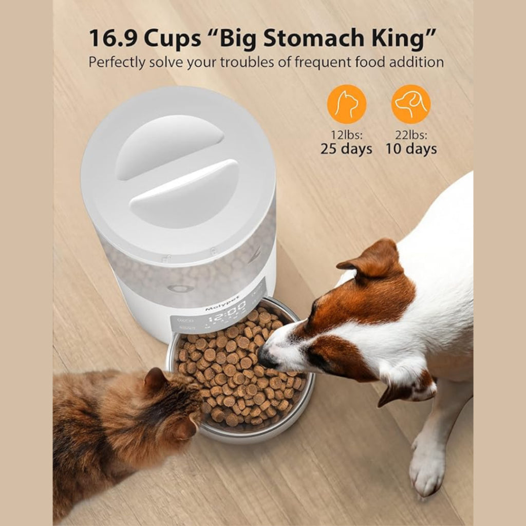4L Cordless Rechargeable Automatic Pet Feeder