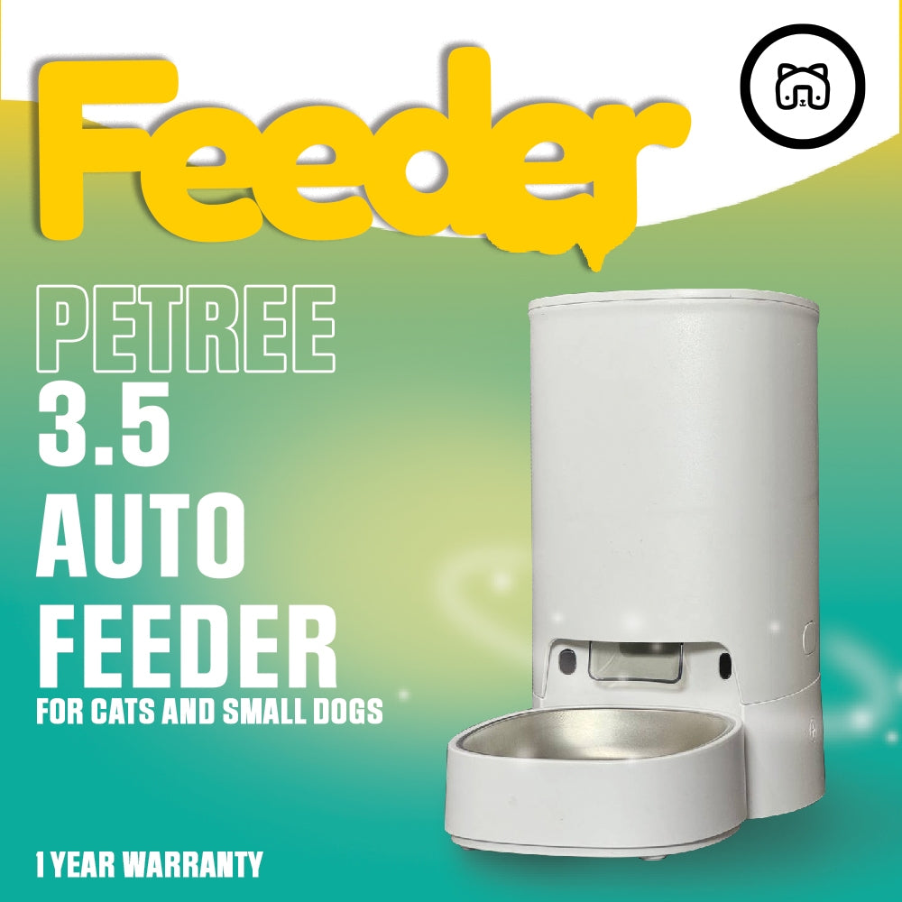Petree 3.5L WIFI App Control  Automatic Food Dispenser Pet Feeder Wide Dish For Cat Dog Bekas Makanan Kucing Automatik
