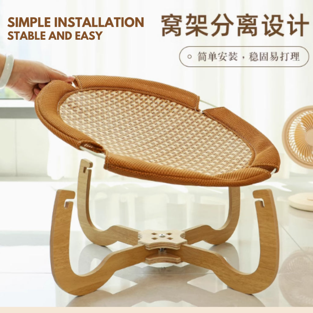 Epetz Rattan Washable Cat Sofa Basket