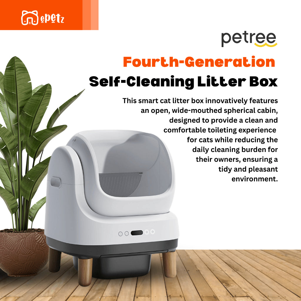 Petree Gen 4 Automatic Cat Litter Box with Weight Sensor