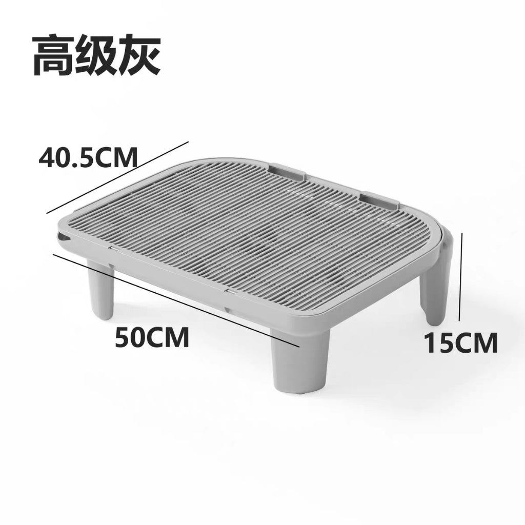 ePetz Multipurpose cat Ramp for Litter Box Elevated Cat Litter Ramp for Cat