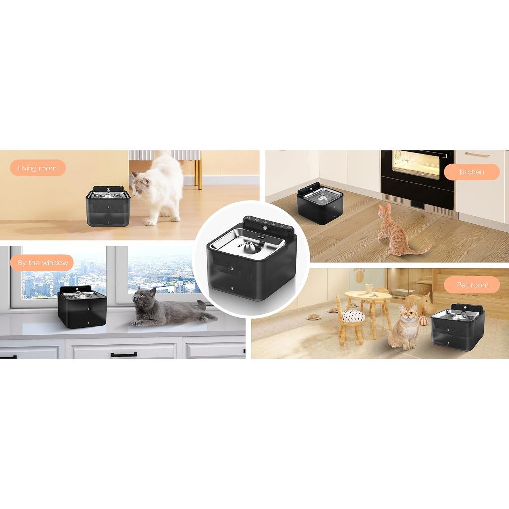 ePetz 3.2L Wireless & Rechargeable Pet Water Fountain