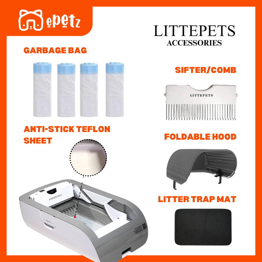 LITTEPETS Automatic Cat Litter Box | Open Concept