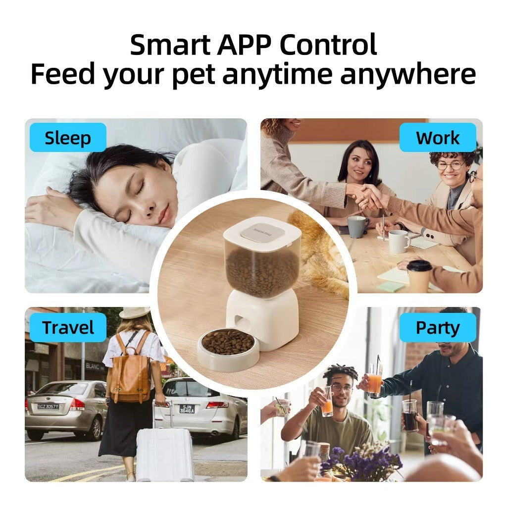 Petwant 3L WIFI App Control Automatic Food Dispenser