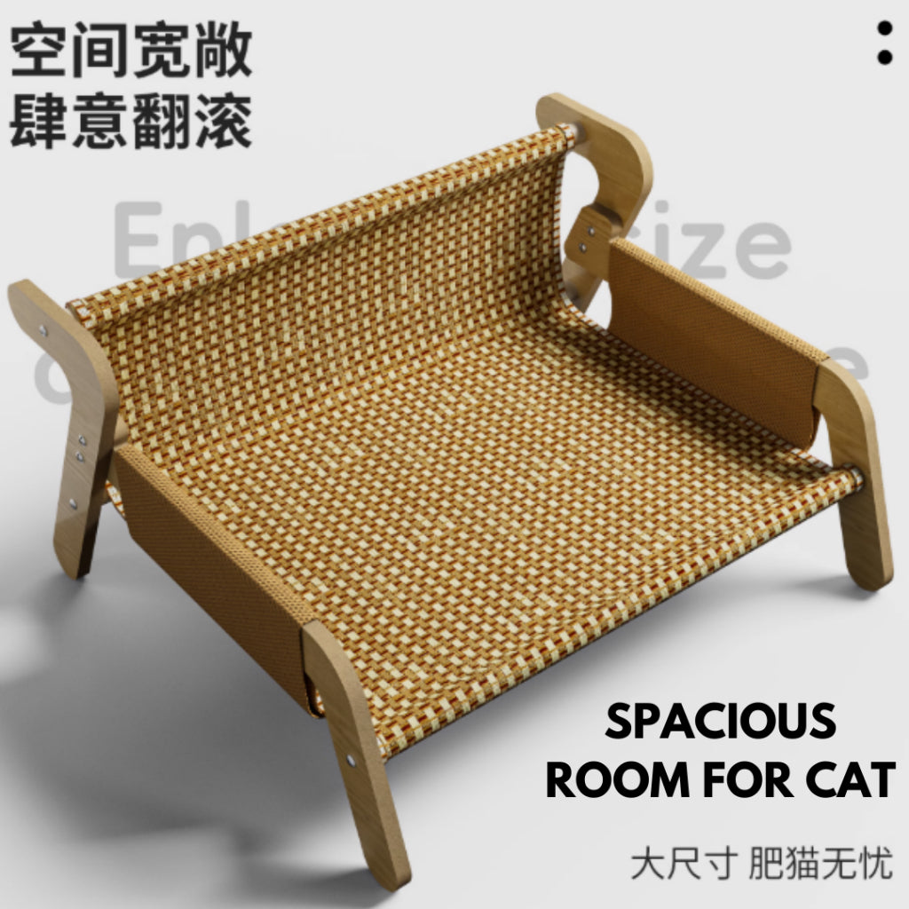 Epetz Rattan Washable Cat Sofa Basket